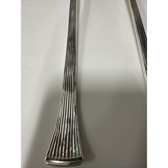 Salad Server Set Cutlery Fork Spoon‎ Italian Silver Plated MCM Hostess - Picture 3 of 8